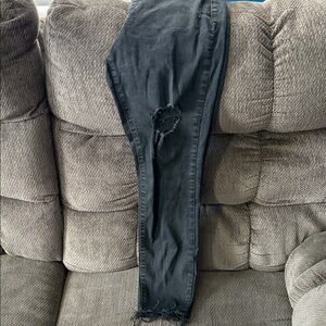 Old Navy Gray Rockstar Super Skinny Jeggings